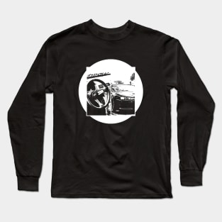 NISSAN SILVIA S14 KOUKI Black 'N White 5 (Black Version) Long Sleeve T-Shirt